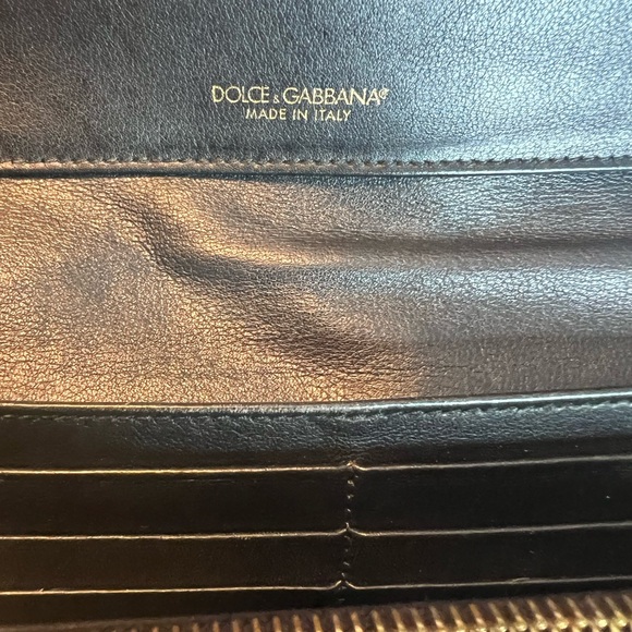 Dolce & Gabbana Black and Cream Polka Dot Clutch - Picture 8 of 13